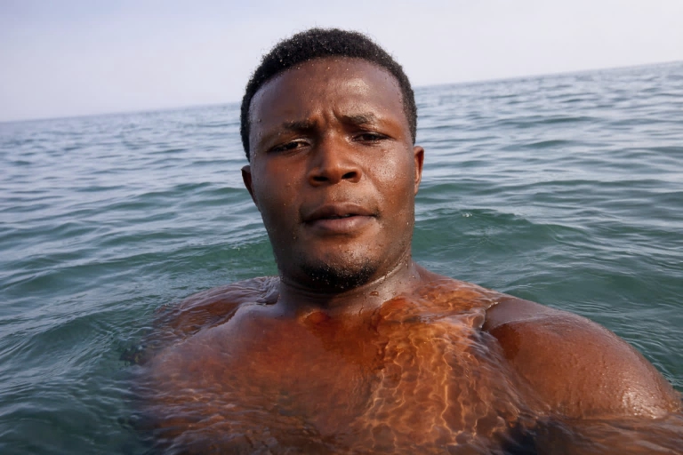 Swimming in Lake Victoria